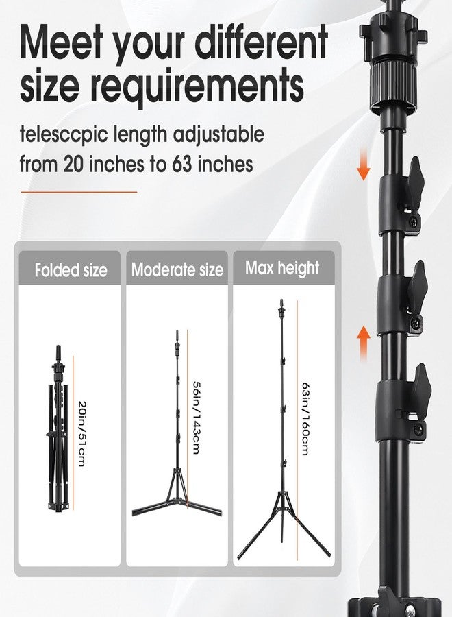 TopDirect 65 Inch Reinforced Mannequin Head Stand,Portable Adjustable Wig Stand Tripod,Mannequin Wig Head Stand Suitable for Beauty Schools,Barber Training,DIY Styling Design - Image 4